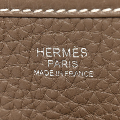 Hermes Taurillon Clemence Evelyne III PM Etoupe 6 of 11