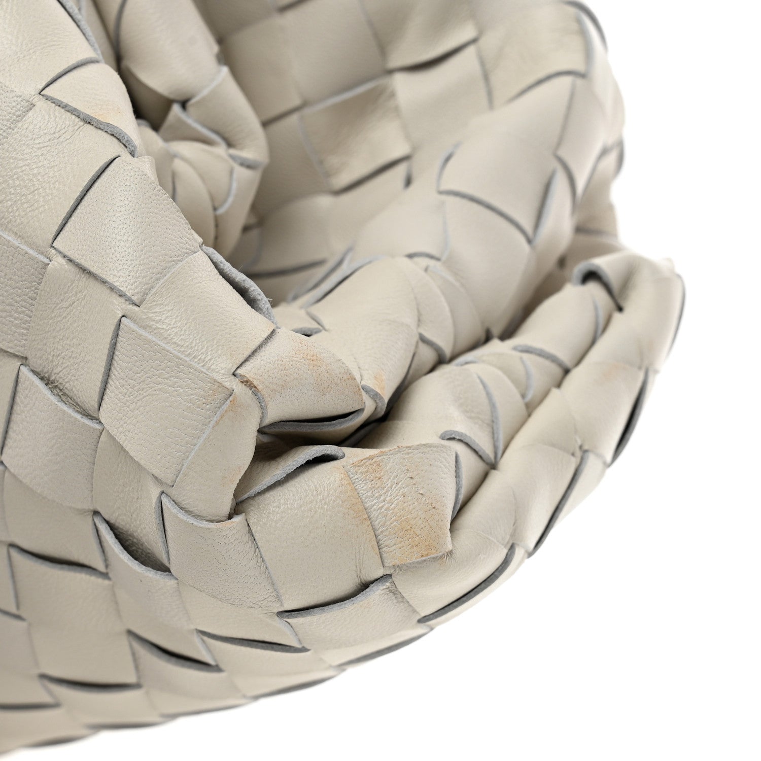 Bottega Veneta Nappa Maxi Intreccio The Pouch Oversized Clutch Plaster 8 of 8