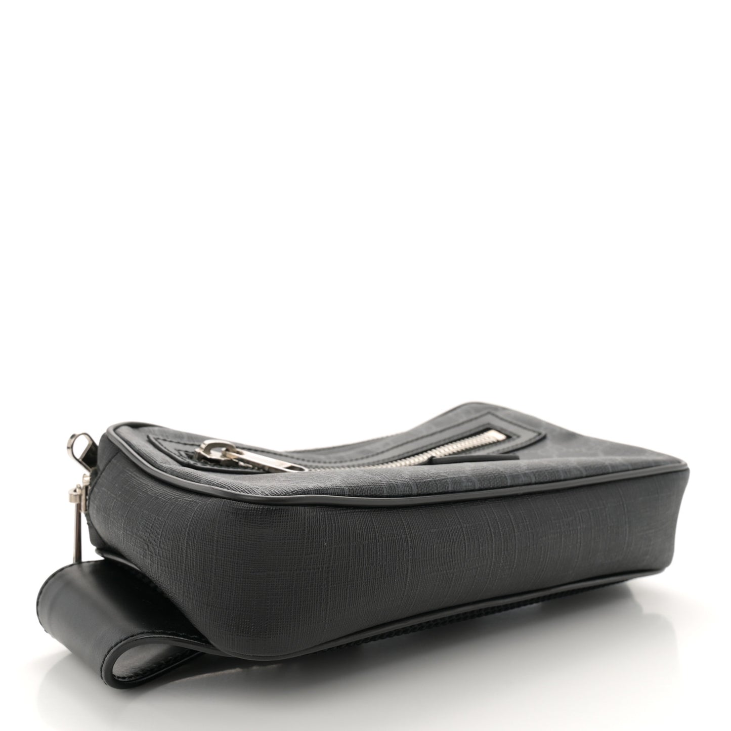 Soft GG Supreme Monogram Web Belt Bag Black Grey