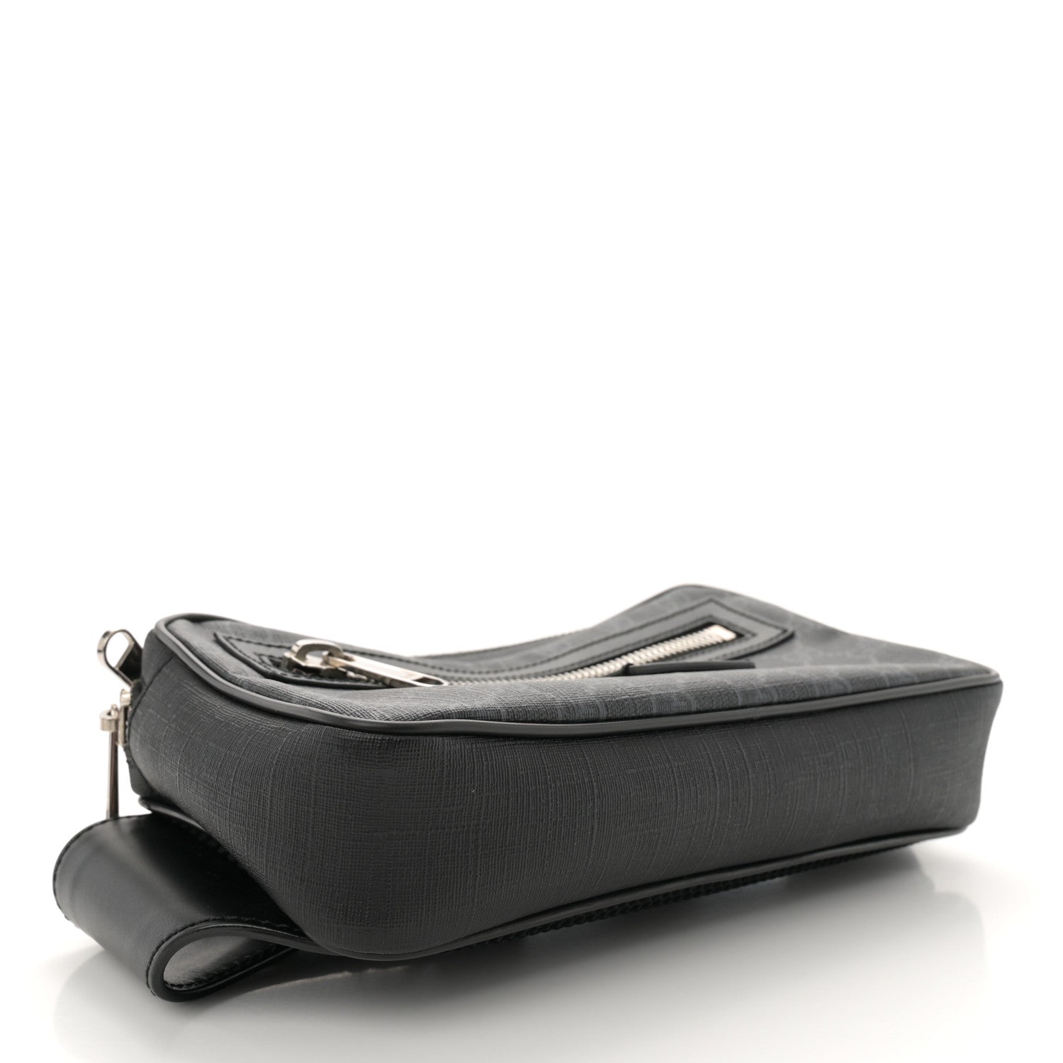 Gucci Soft GG Supreme Monogram Web Belt Bag Black Grey 4 of 10