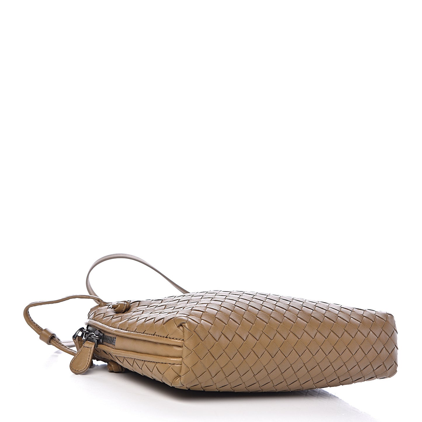 Nappa Intrecciato Nodini Crossbody Messenger Bronze