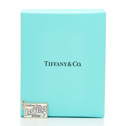 Tiffany Sterling Silver Enamel Las Vegas Postcard Charm Blue 5 of 5