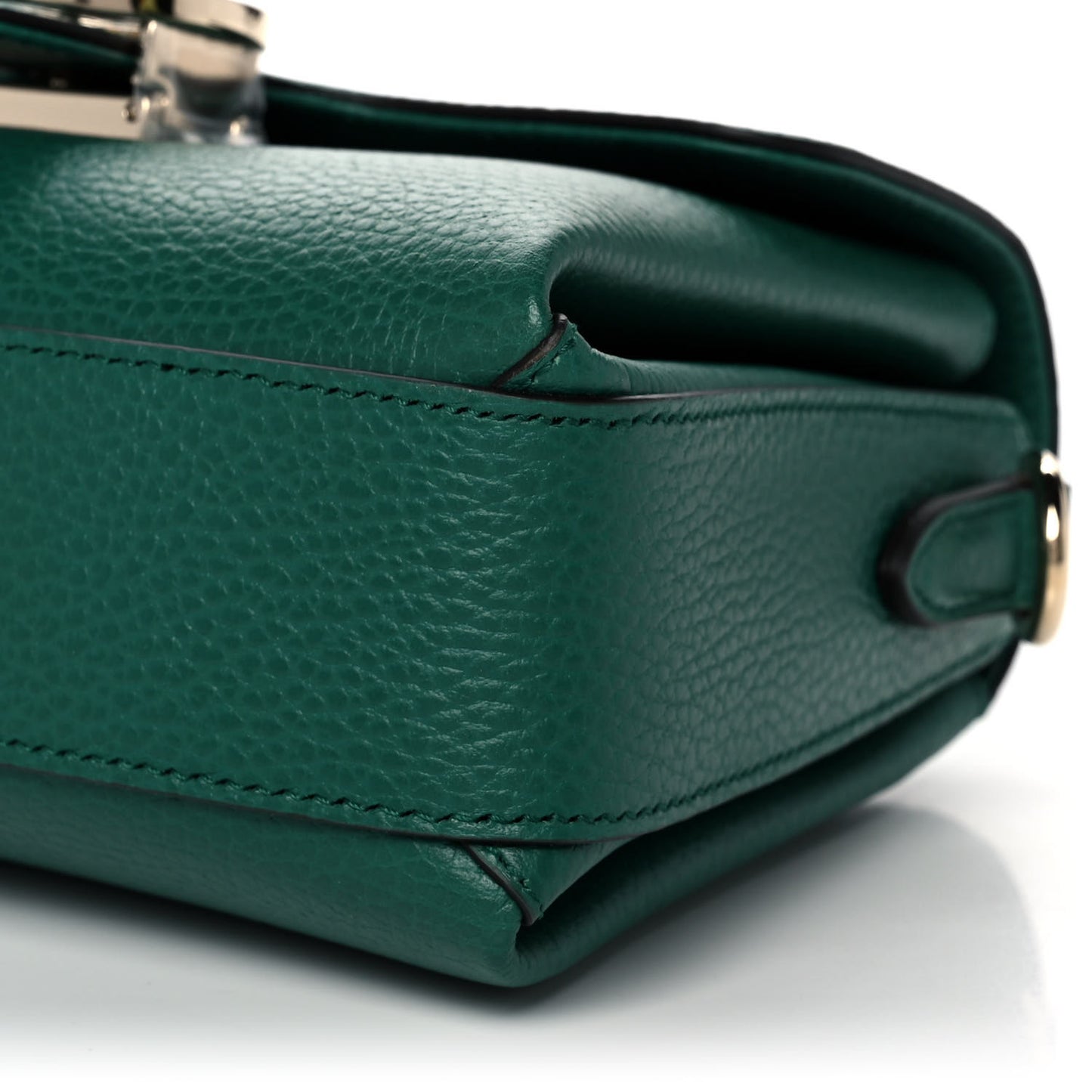 Dollar Calfskin Interlocking G Crossbody Bag Emerald