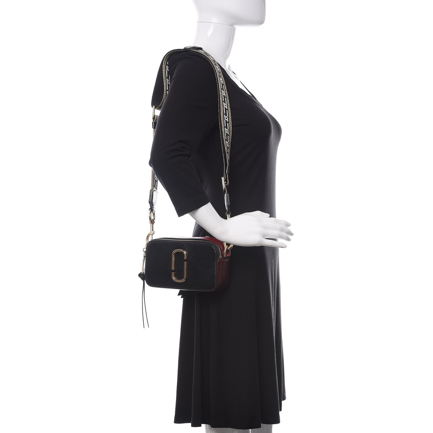 Marc Jacobs Saffiano Small Snapshot Camera Bag Black Multi 2 of 10