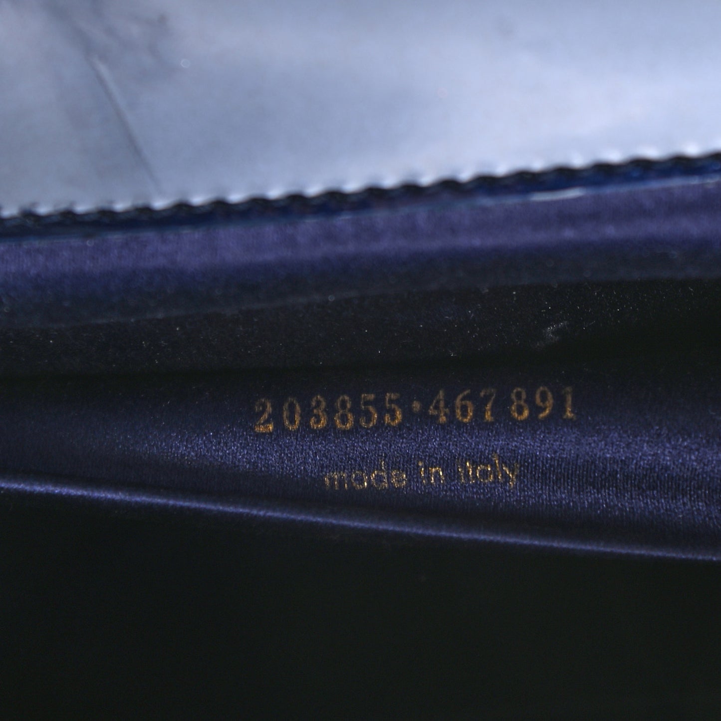 Patent Monogram Large Belle De Jour Clutch Navy Blue