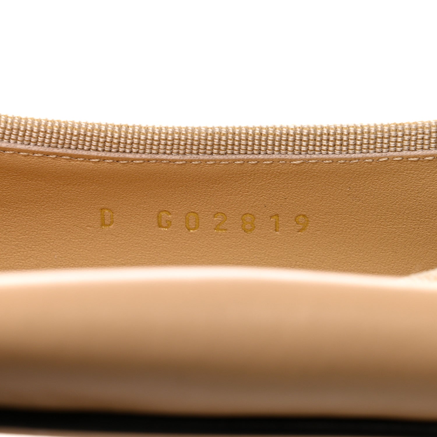 Chanel Lambskin Cap Toe CC Ballerina Flats 38 Beige Black 6 of 10