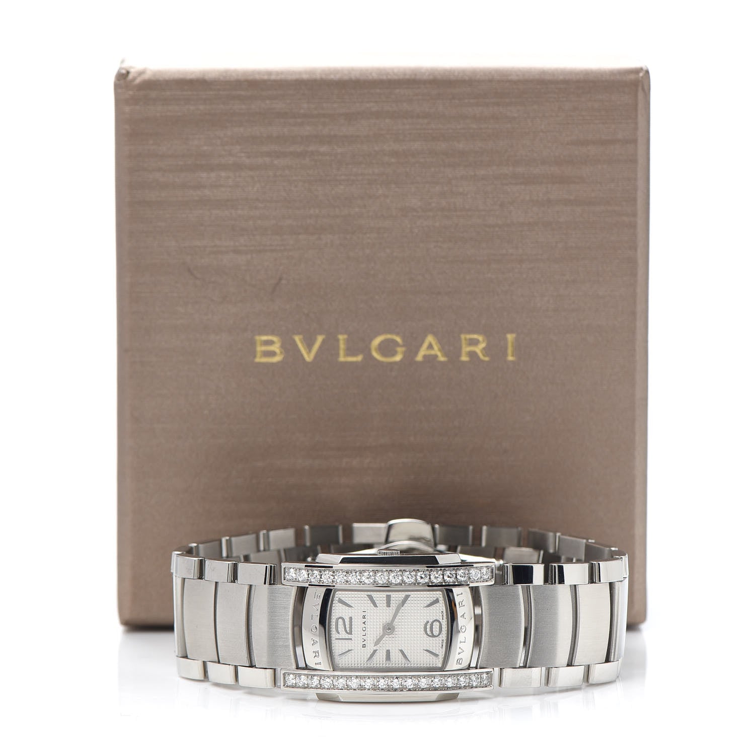 Bulgari Stainless Steel Diamond Bezel 35mm Assioma Quartz Watch 7 of 7
