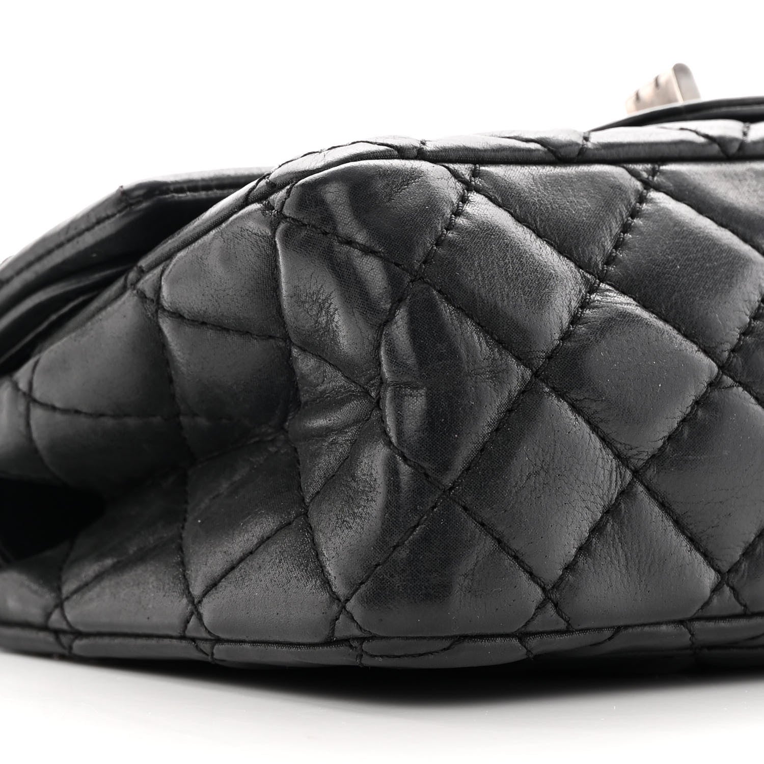 Chanel Iridescent Calfskin Quilted 2.55 Reissue 224 Flap Black 9 of 18