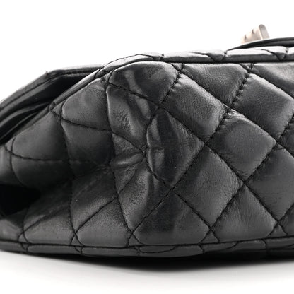 Chanel Iridescent Calfskin Quilted 2.55 Reissue 224 Flap Black 9 of 18