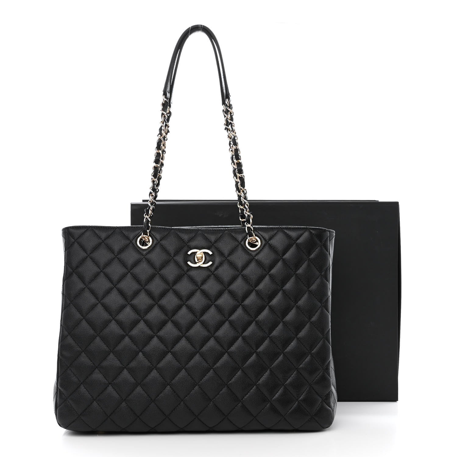 Chanel Caviar Quilted Large Shopping Tote Black 11 of 11