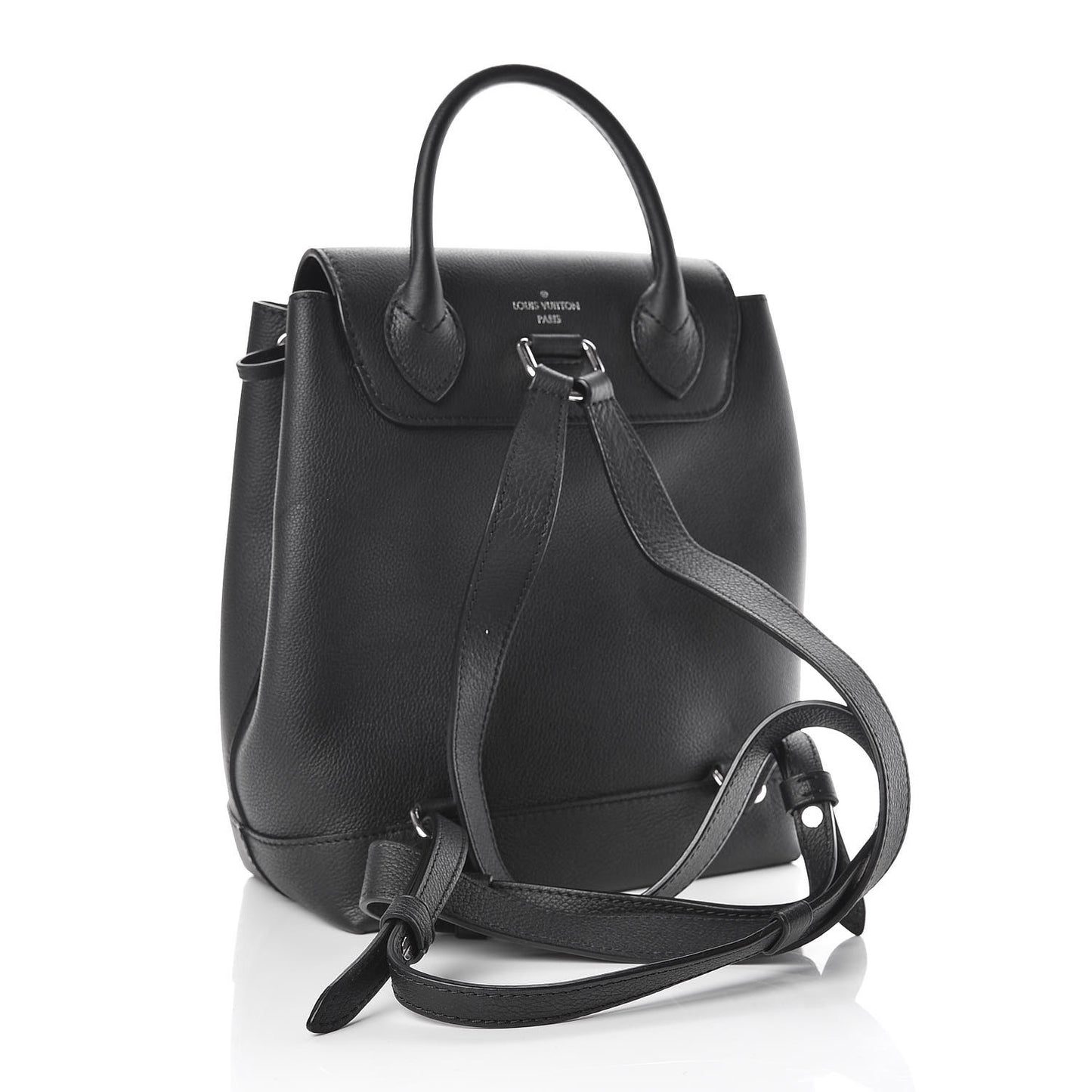 Calfskin Lockme Backpack Black