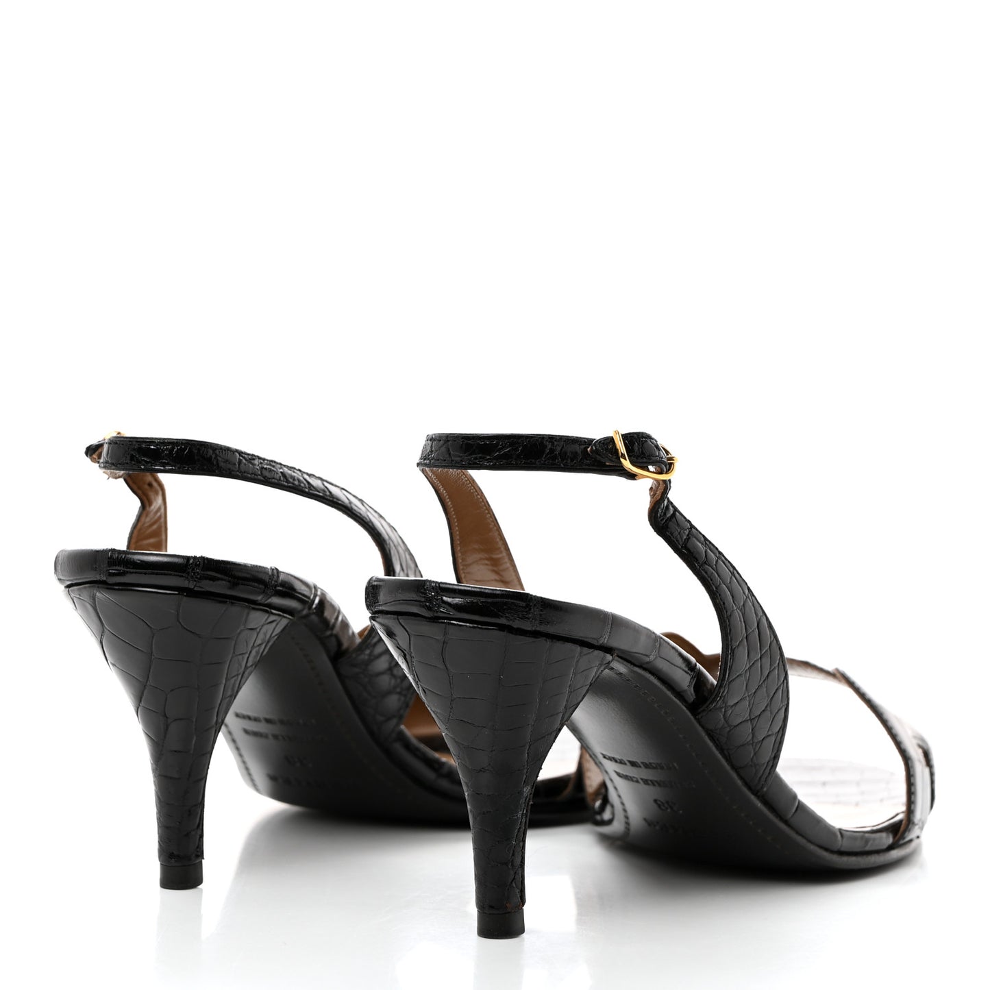 Alligator Night 70 Sandals 38 Black