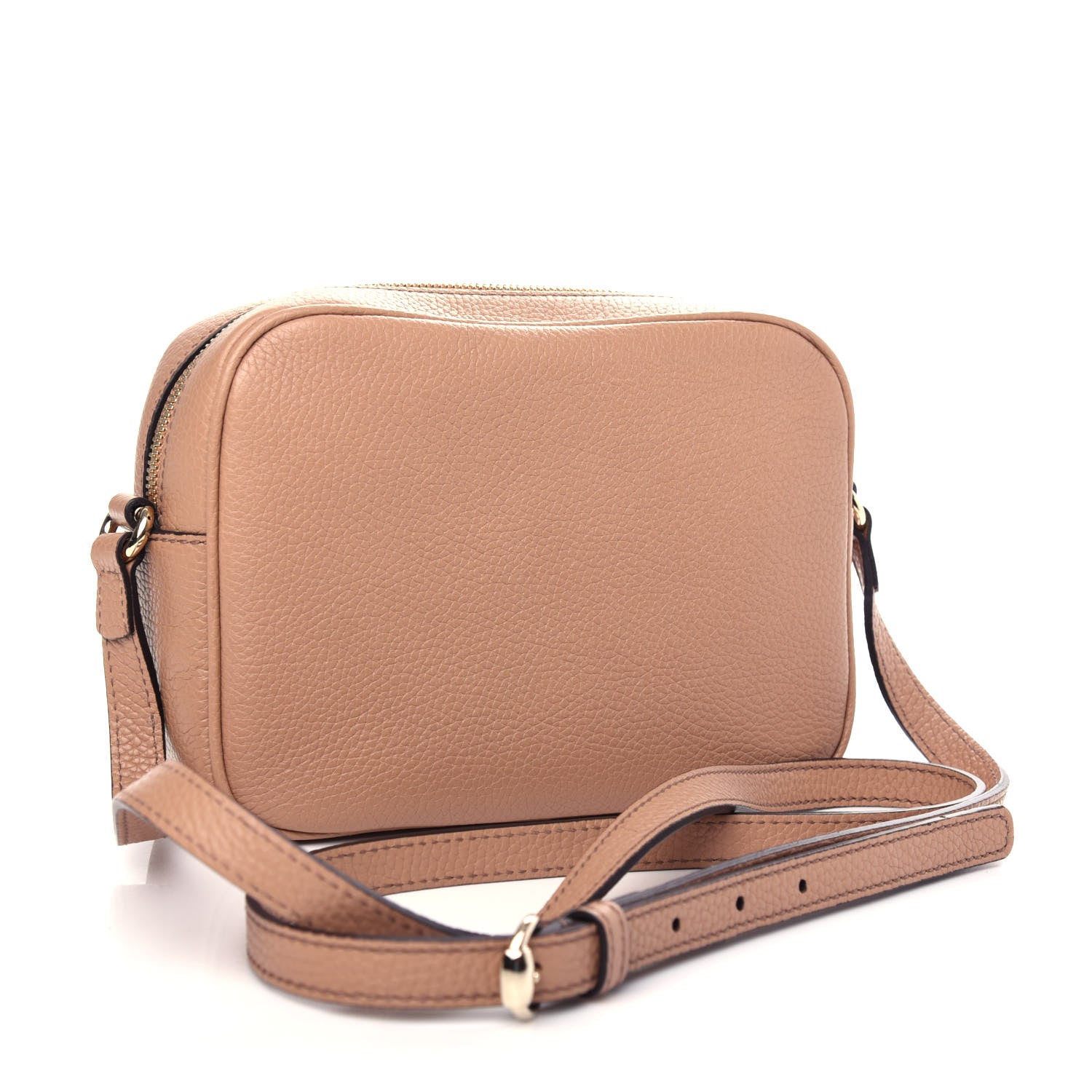 Gucci Pebbled Calfskin Small Soho Disco Bag Rose Beige 3 of 10