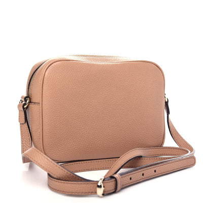 Gucci Pebbled Calfskin Small Soho Disco Bag Rose Beige 3 of 10
