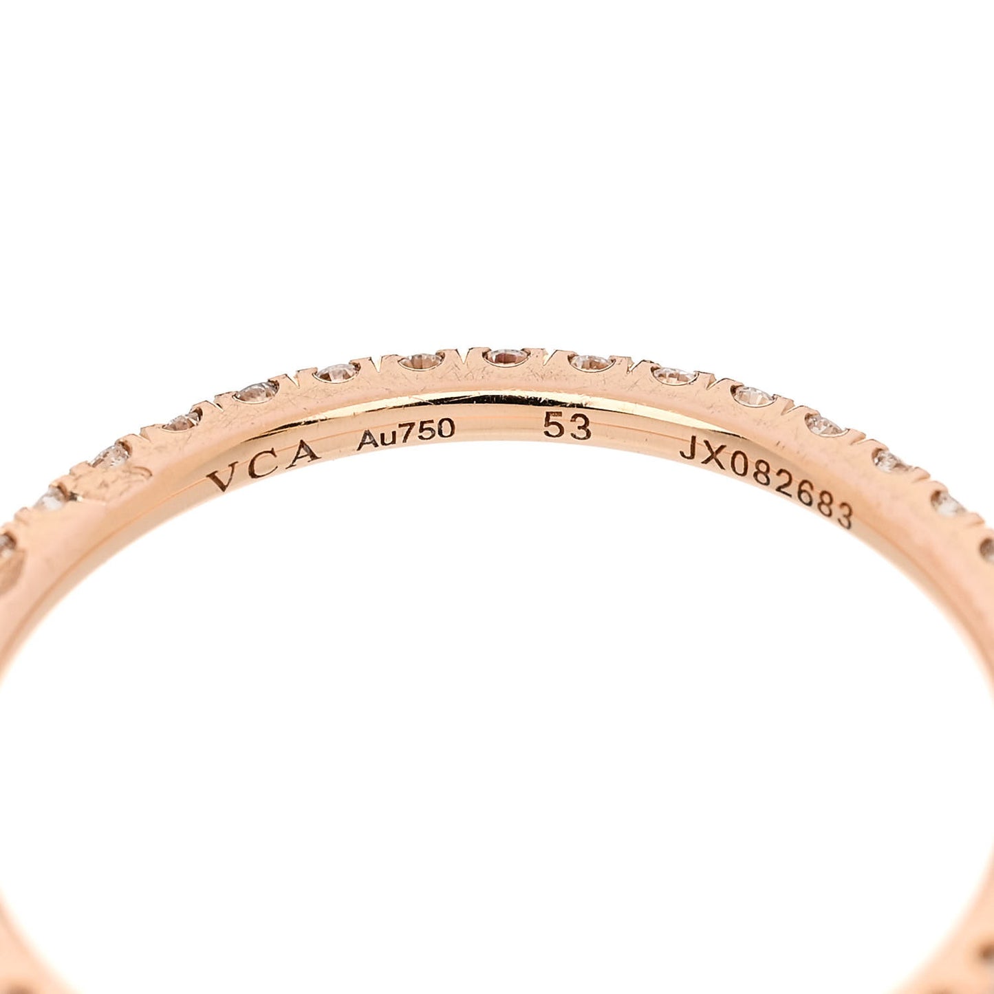 18K Rose Gold Diamond 1.25mm Felicite Wedding Band Ring 53 6.5