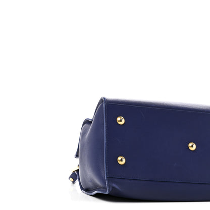 Saint Laurent Calfskin Small Classic Y Cabas Royal Blue 8 of 9