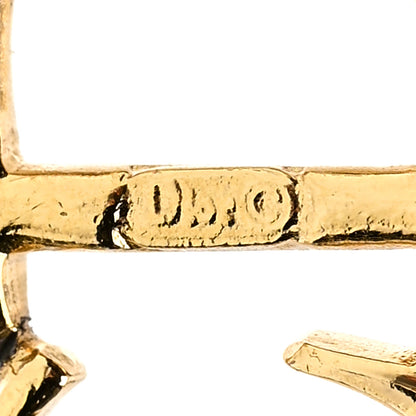 Christian Dior Metal CD Cord Bracelet Gold Black 3 of 3
