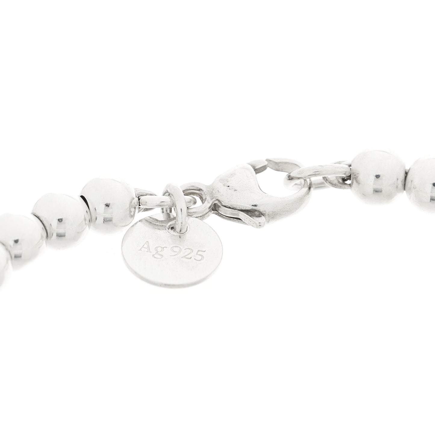 Sterling Silver 18K Rose Gold Return to Tiffany Heart Bead Bracelet