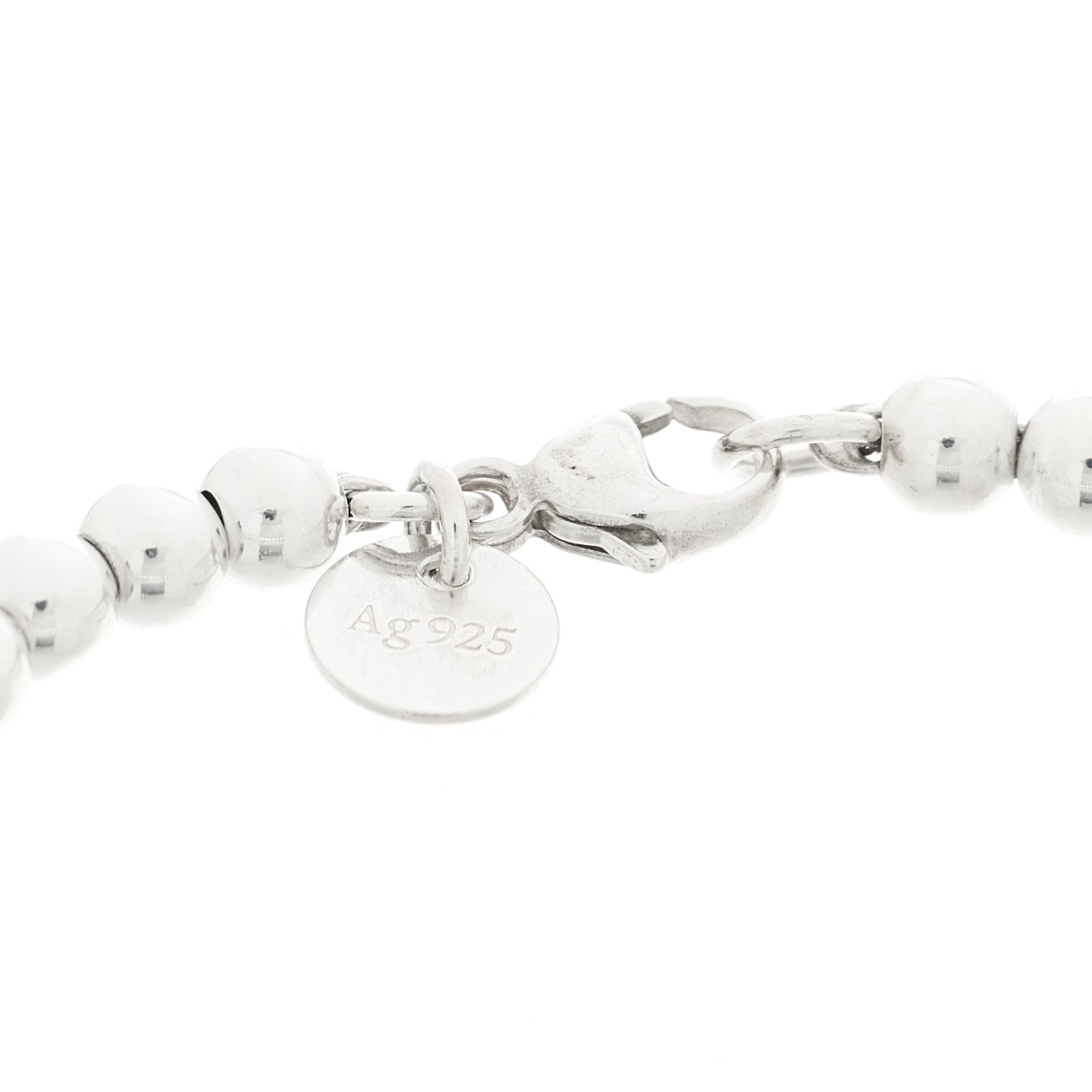 Tiffany Sterling Silver 18K Rose Gold Return to Tiffany Heart Bead Bracelet 5 of 5