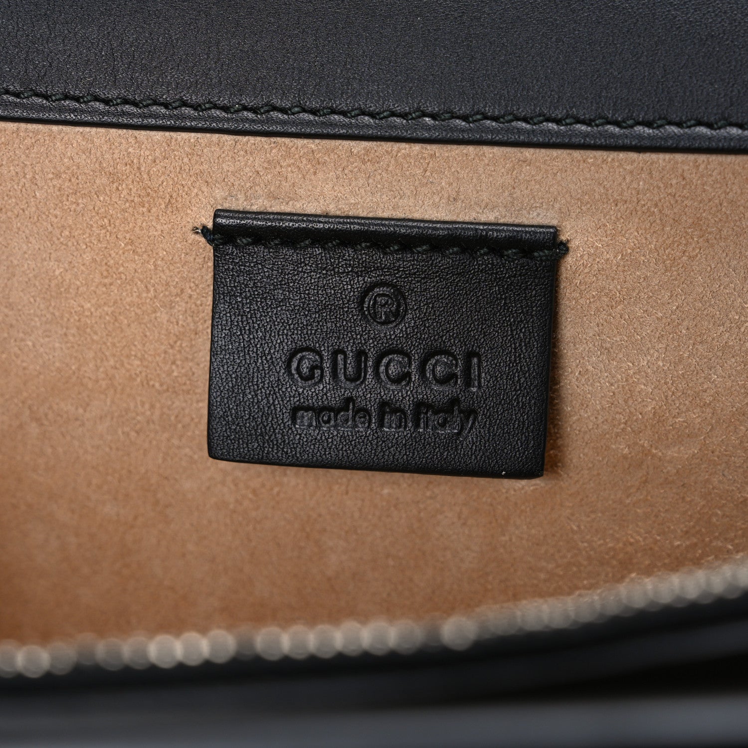 Gucci Calfskin Floral Embroidered Studded Small Dionysus Shoulder Bag Black 6 of 11