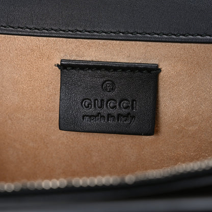 Gucci Calfskin Floral Embroidered Studded Small Dionysus Shoulder Bag Black 6 of 11