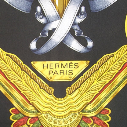 Hermes Silk Les Parures Du Vent Scarf 90 Navy 2 of 5