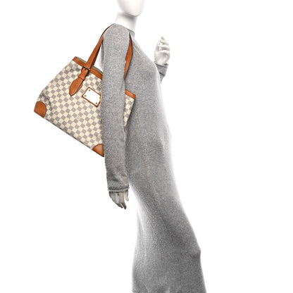 Louis Vuitton Damier Azur Hampstead MM 2 of 8