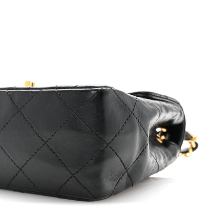 Chanel Lambskin Quilted Mini Square Flap Black 11 of 11