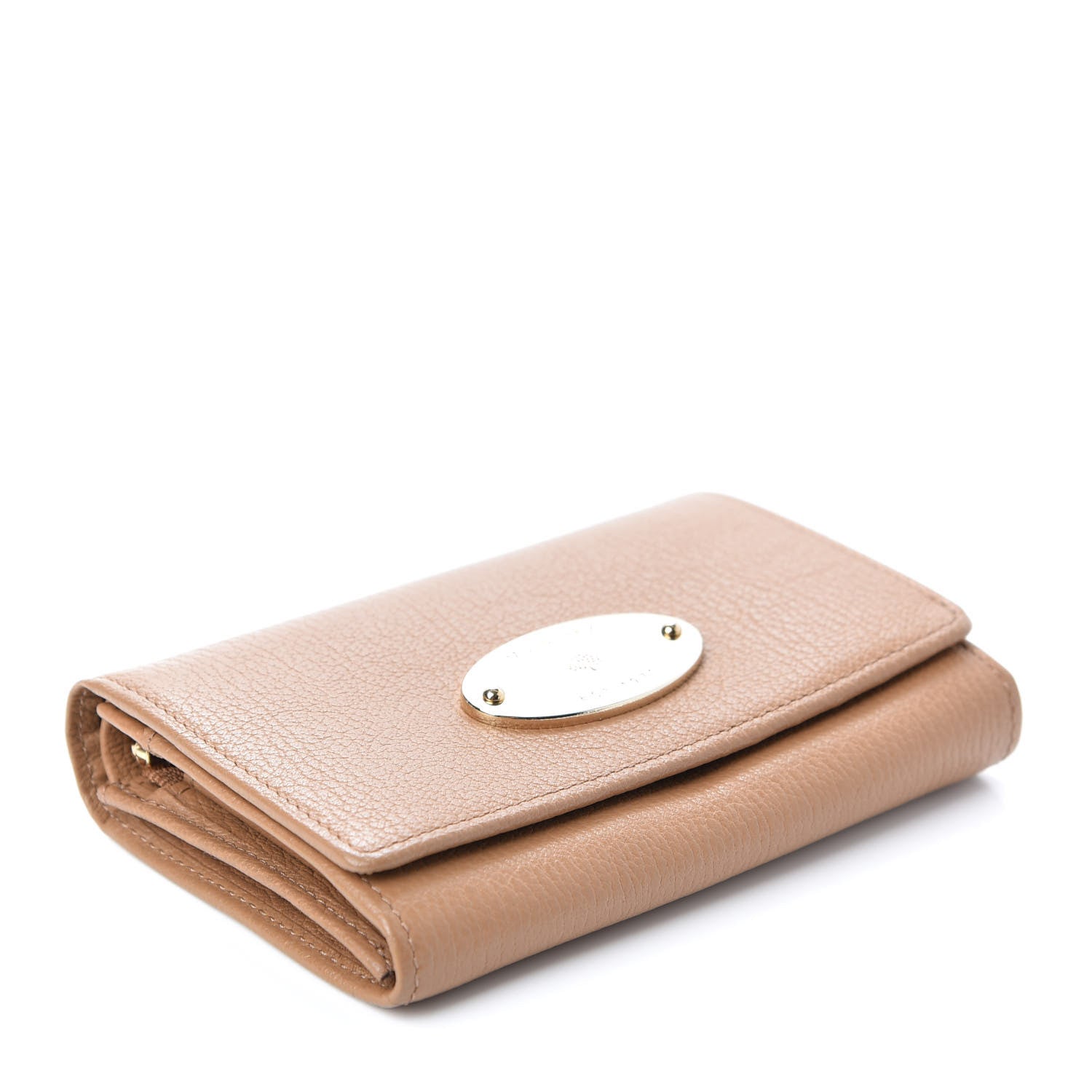 Mulberry Glossy Goatskin French Purse Wallet Beige 4 of 6