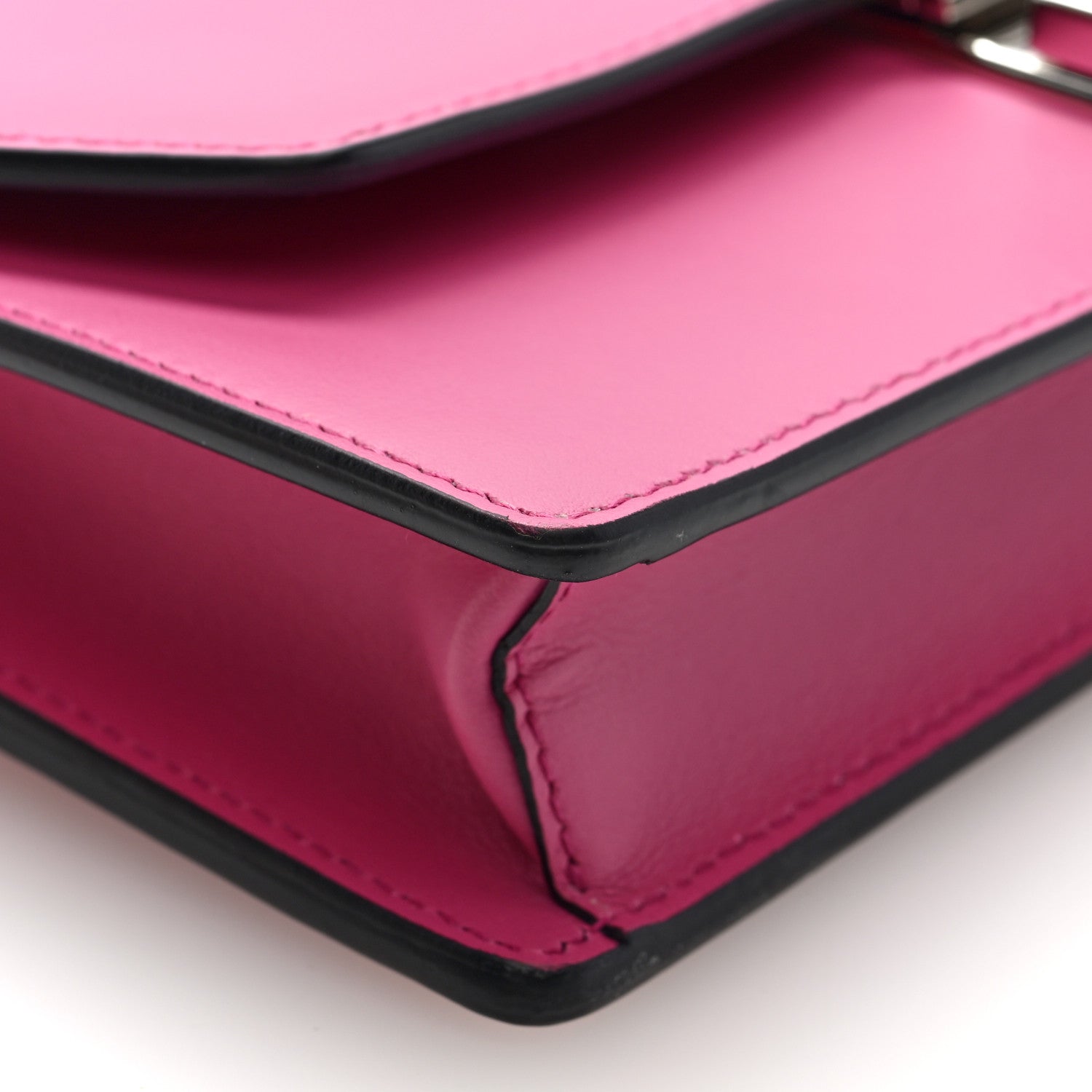 Prada City Calfskin Studded Mini Elektra Crossbody Bag Fuchsia Black 8 of 10