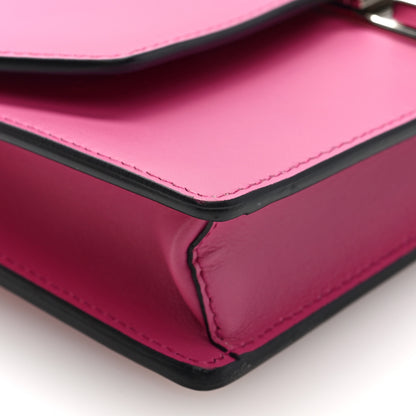 Prada City Calfskin Studded Mini Elektra Crossbody Bag Fuchsia Black 8 of 10