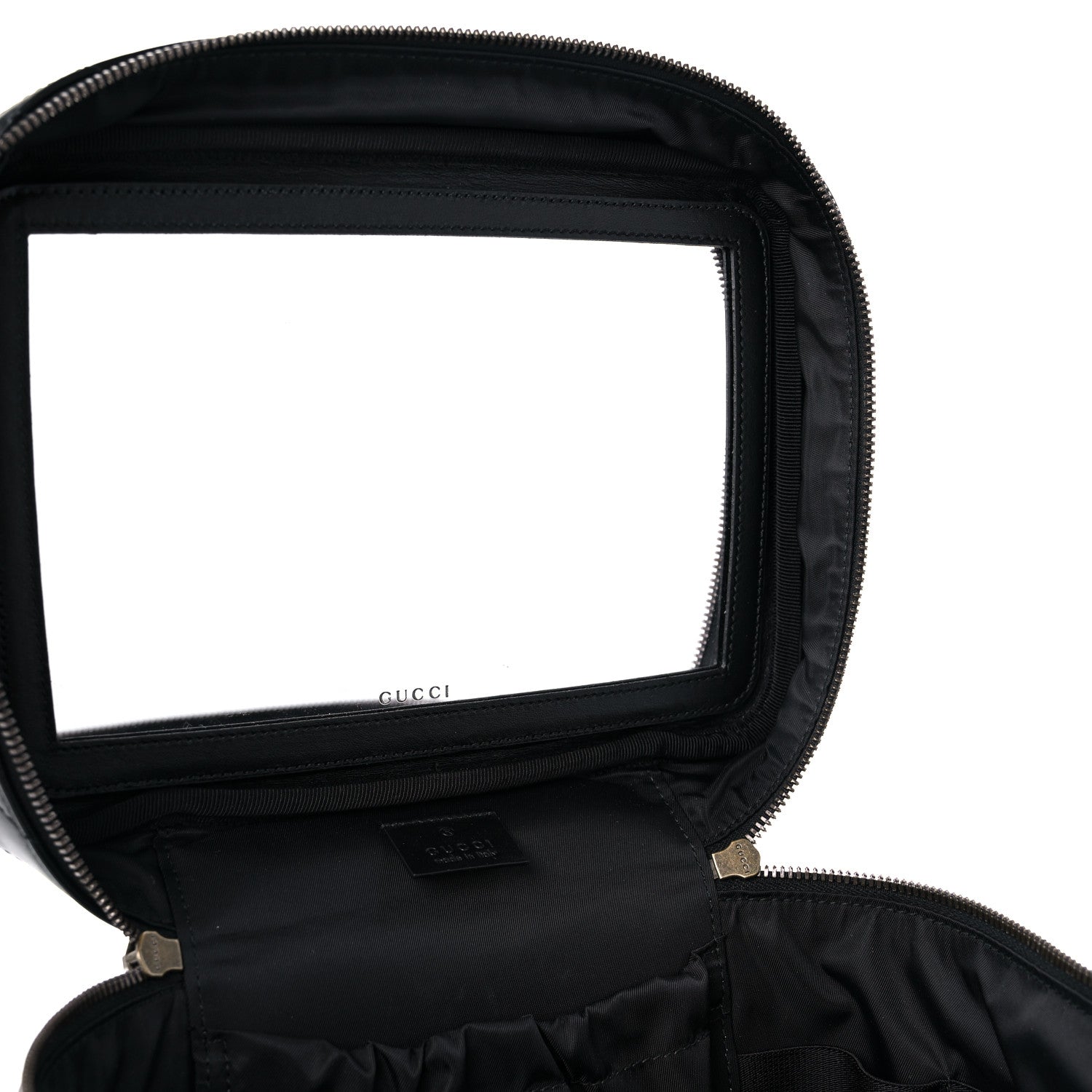 Gucci Calfskin Matelasse Large GG Marmont Vanity Cosmetic Case Black 6 of 11