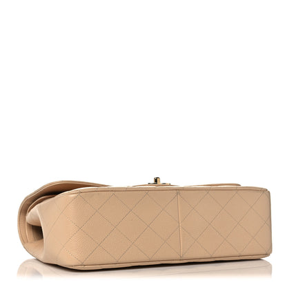 Chanel Caviar Quilted Jumbo Double Flap Beige Clair 4 of 9