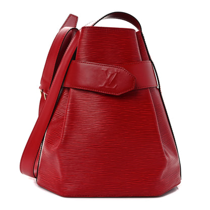 Louis Vuitton Epi Sac D'Epaule Castillan Red 1 of 11