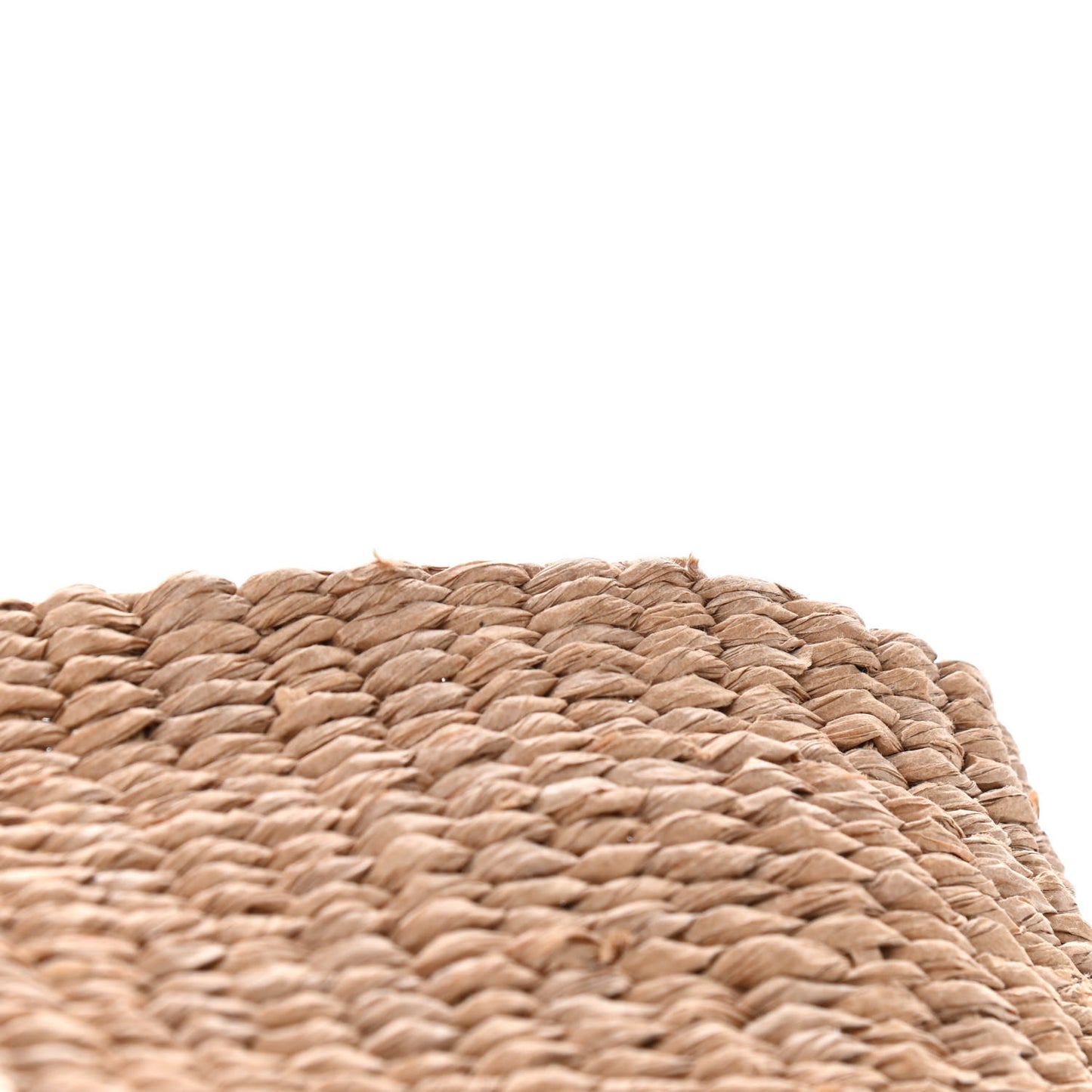 Raffia Medium Woody Tote White