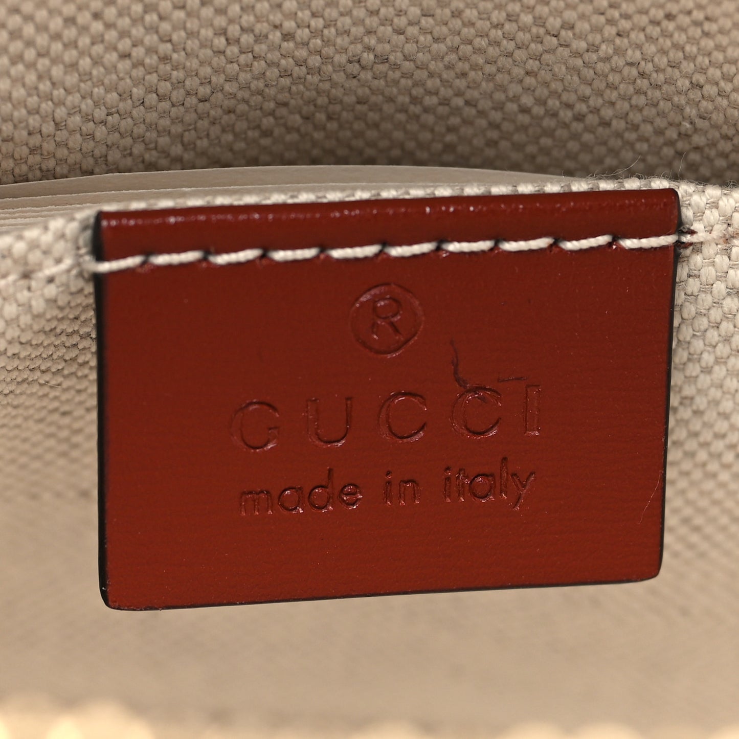 Textured Calfskin Mini Horsebit 1955 Top Handle Bag Beige Red