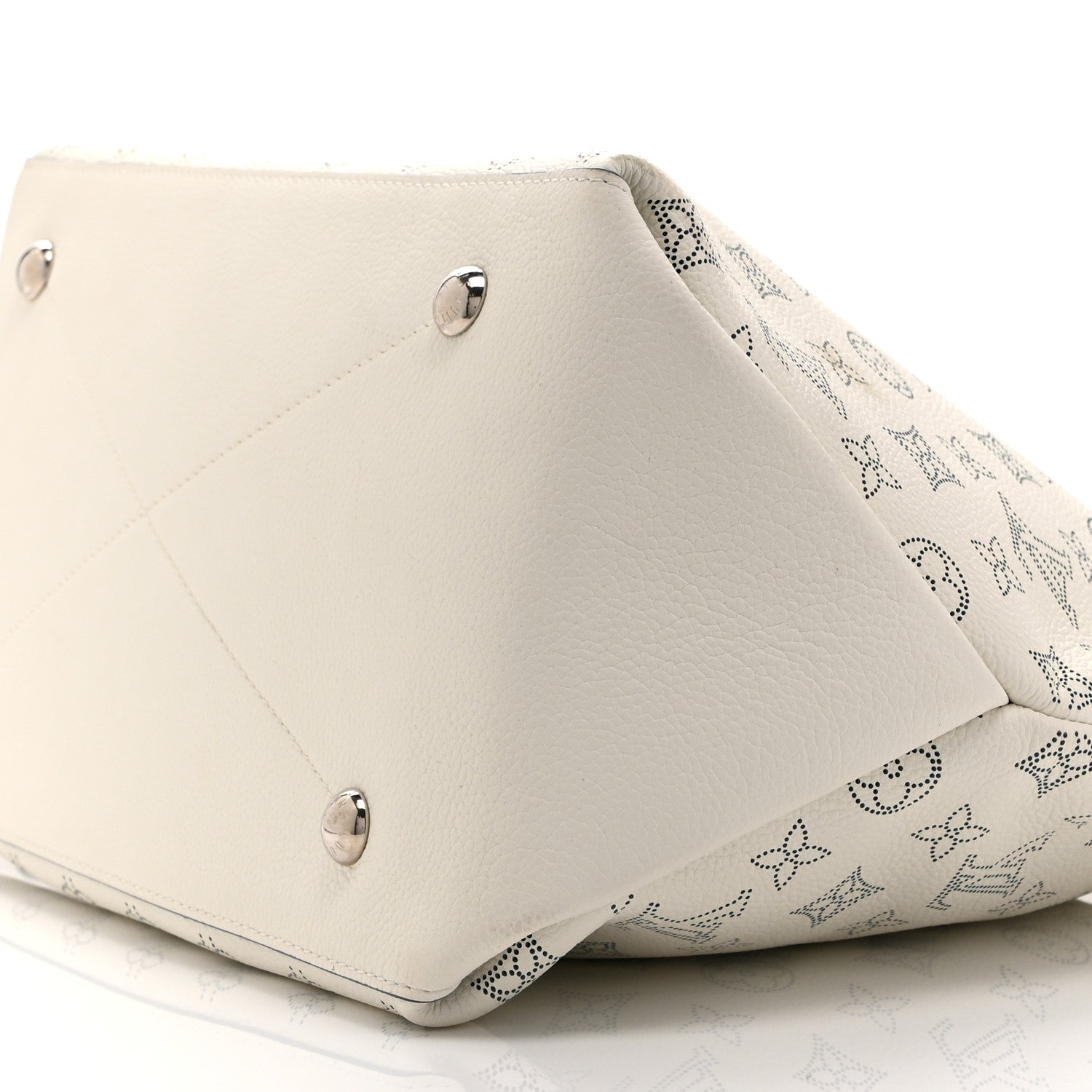 Louis Vuitton Mahina Beaubourg Hobo MM Snow Orage Blue 9 of 9