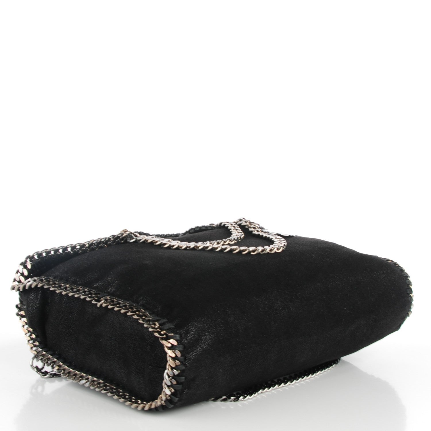 Stella McCartney Shaggy Deer Falabella Fold Over Tote Black 4 of 7