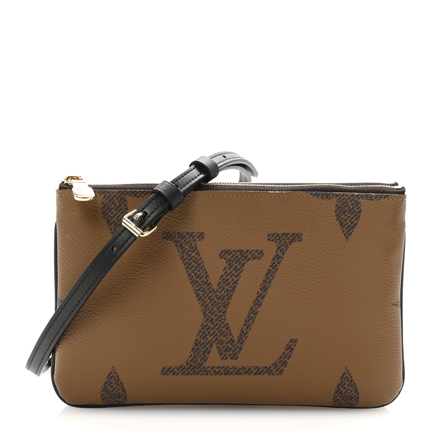 バッグ VUITTON Louis Vuitton Reverse Monogram Giant Double Zip Pochette 1774041