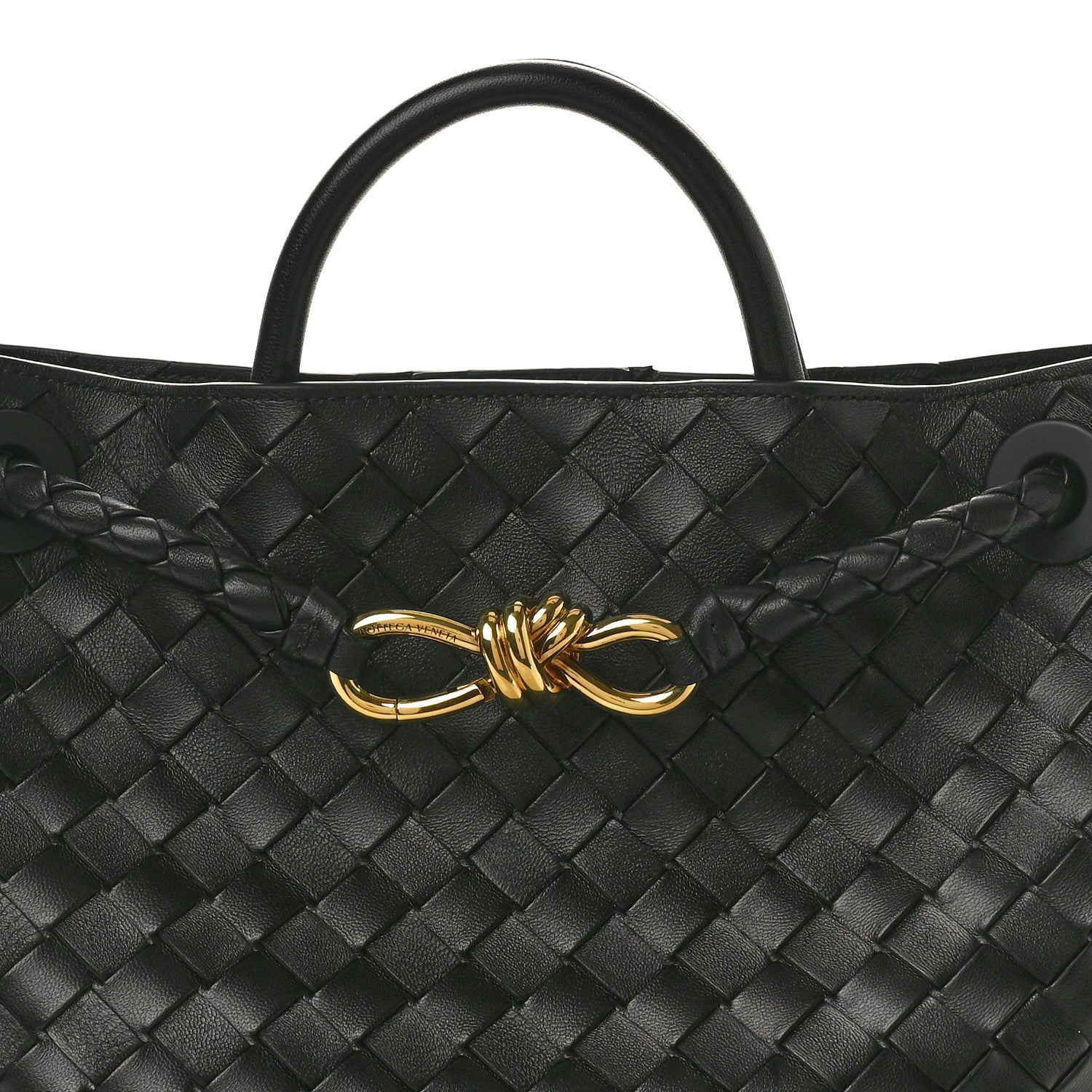 Bottega Veneta Nappa Intrecciato Medium Andiamo Shoulder Bag Black 8 of 10