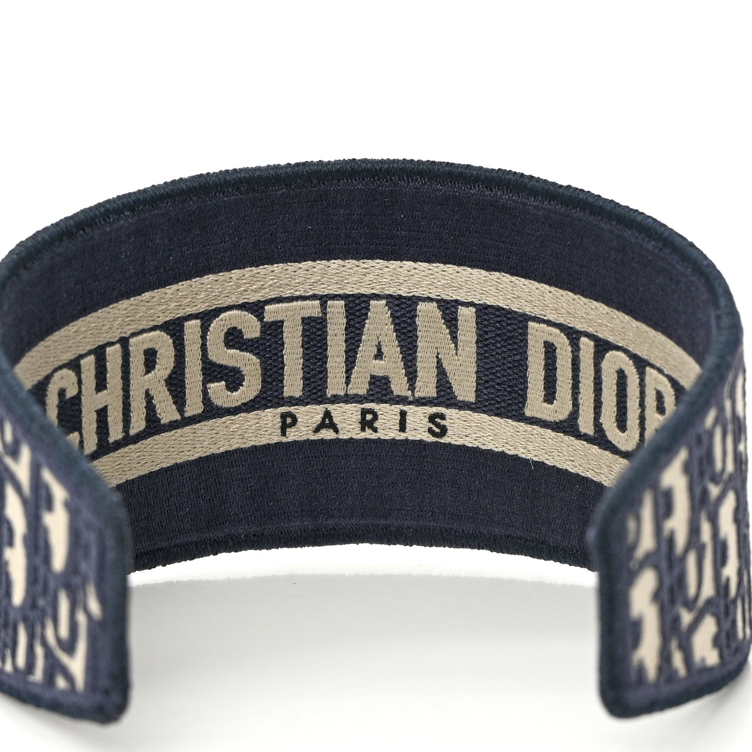 Christian Dior Oblique Headband Blue 7 of 8