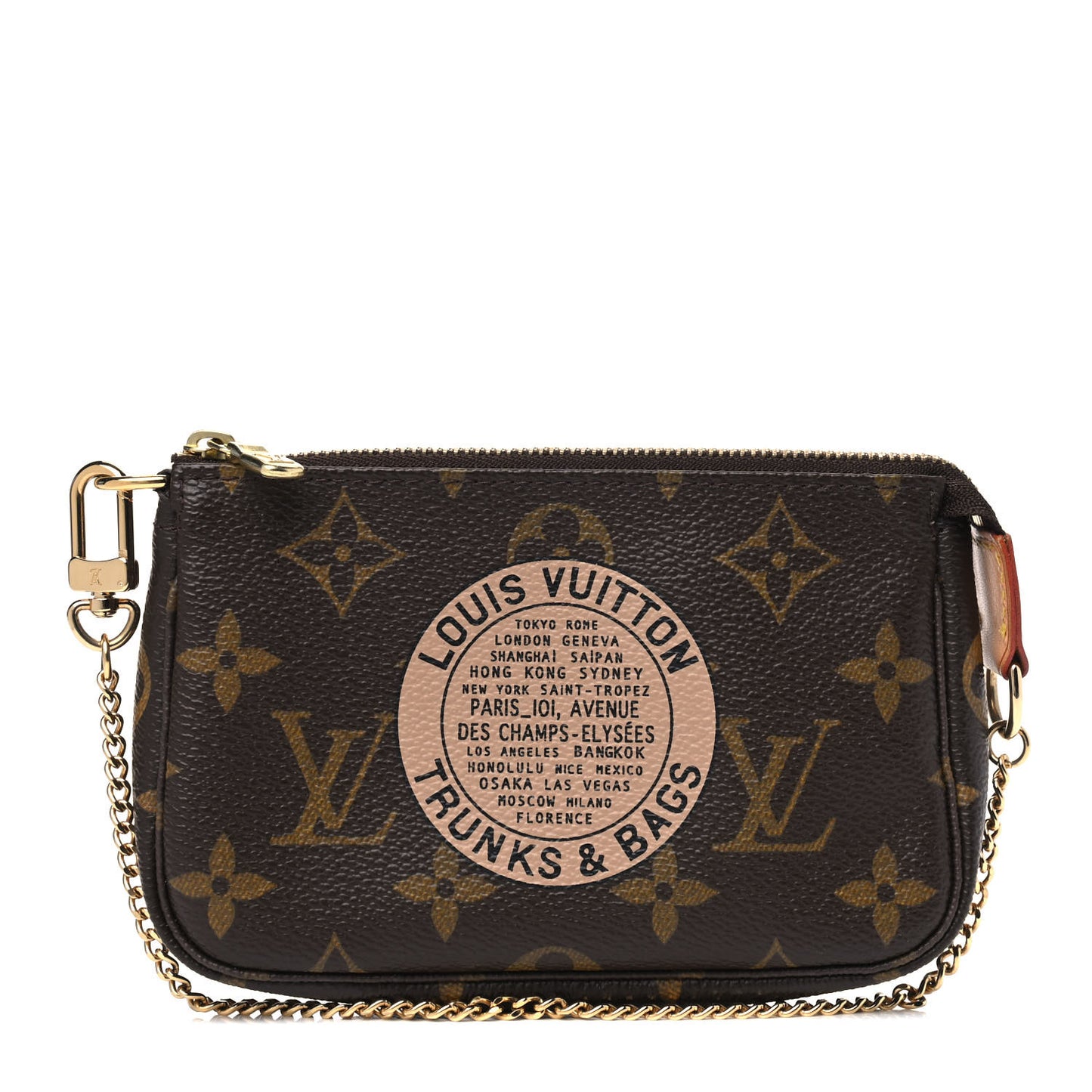 Monogram Complice Trunks and Bags Mini Pochette Accessories Beige
