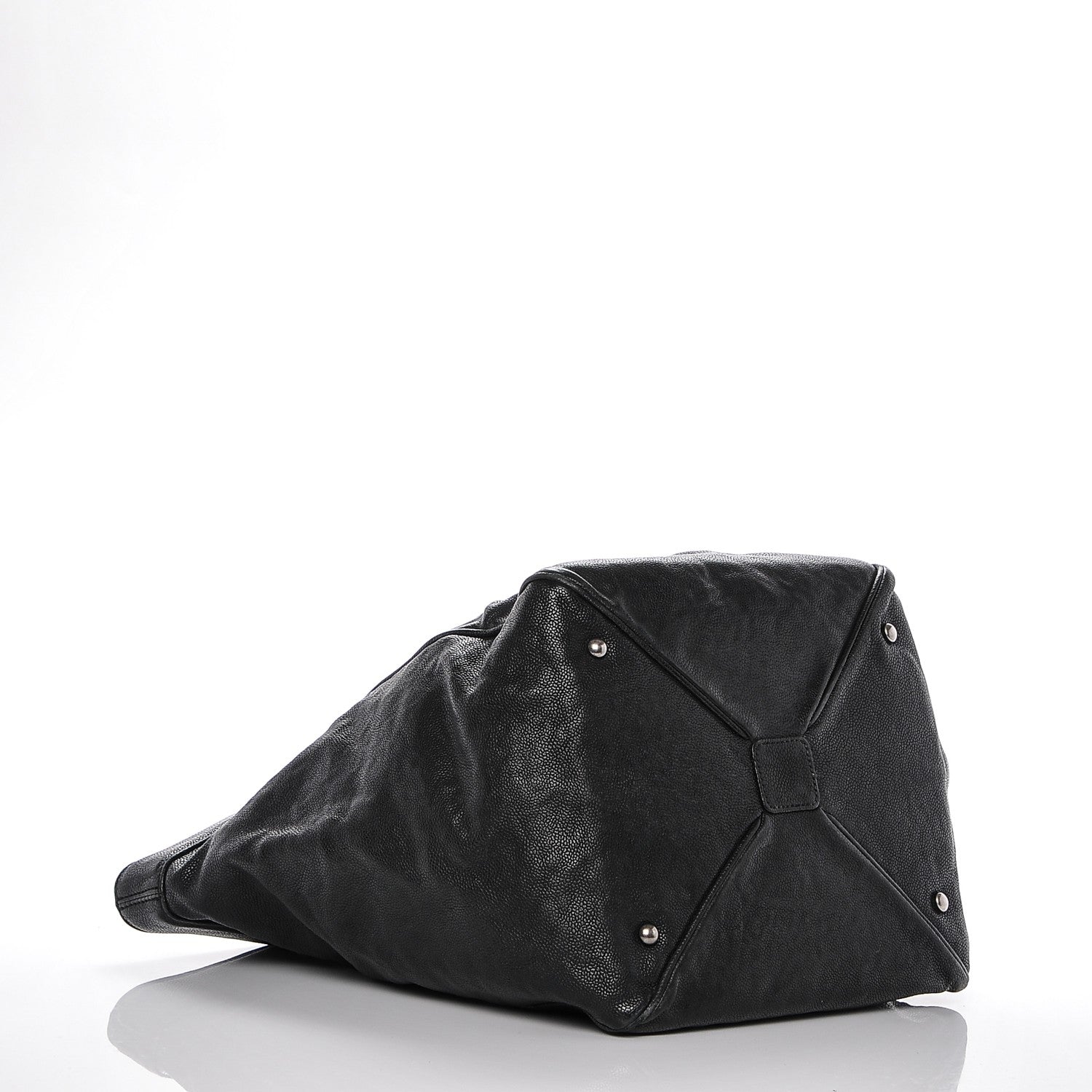 Chanel Distressed Caviar Outdoor Ligne Tote Black 5 of 9