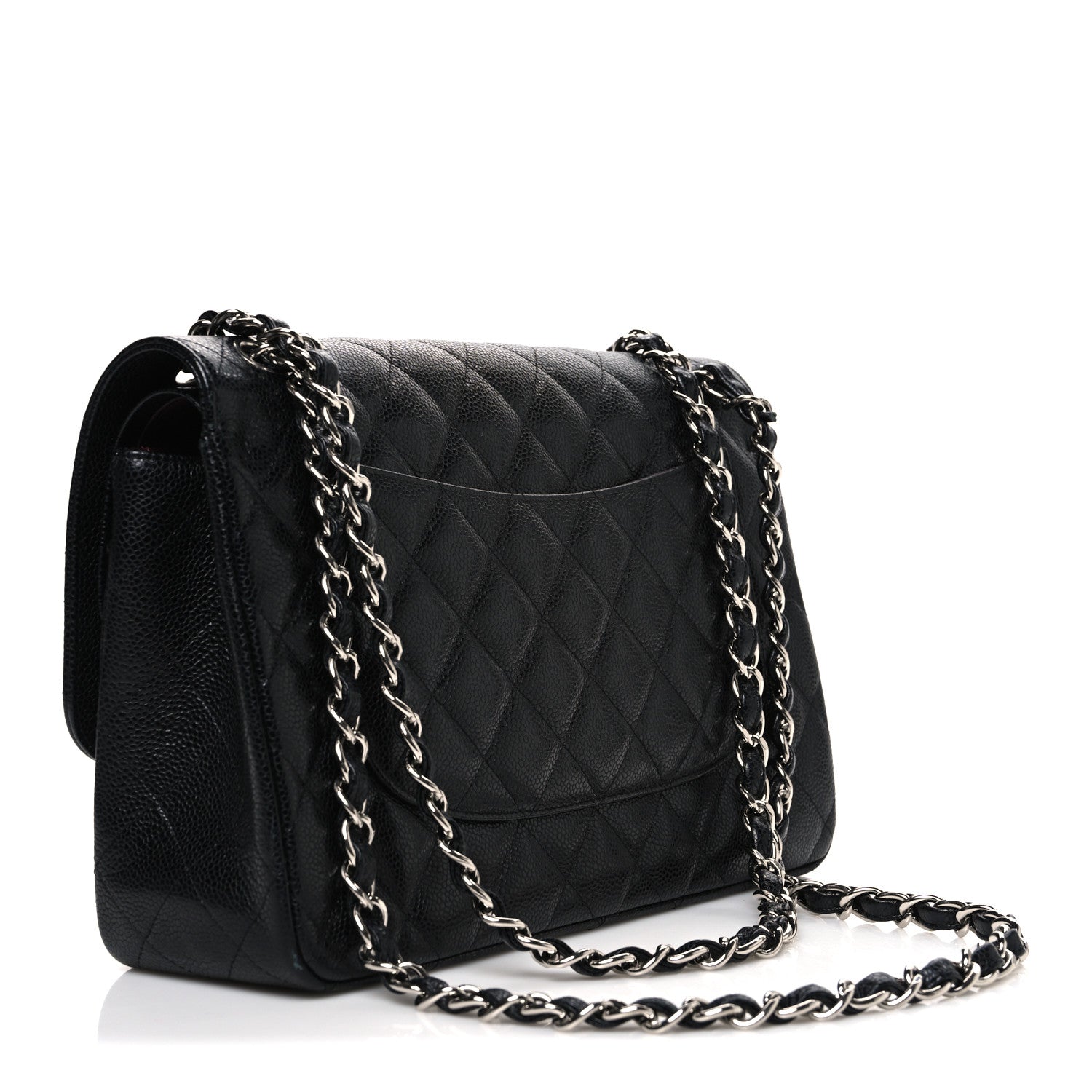 Chanel Caviar Quilted Jumbo Double Flap Black 3 of 11