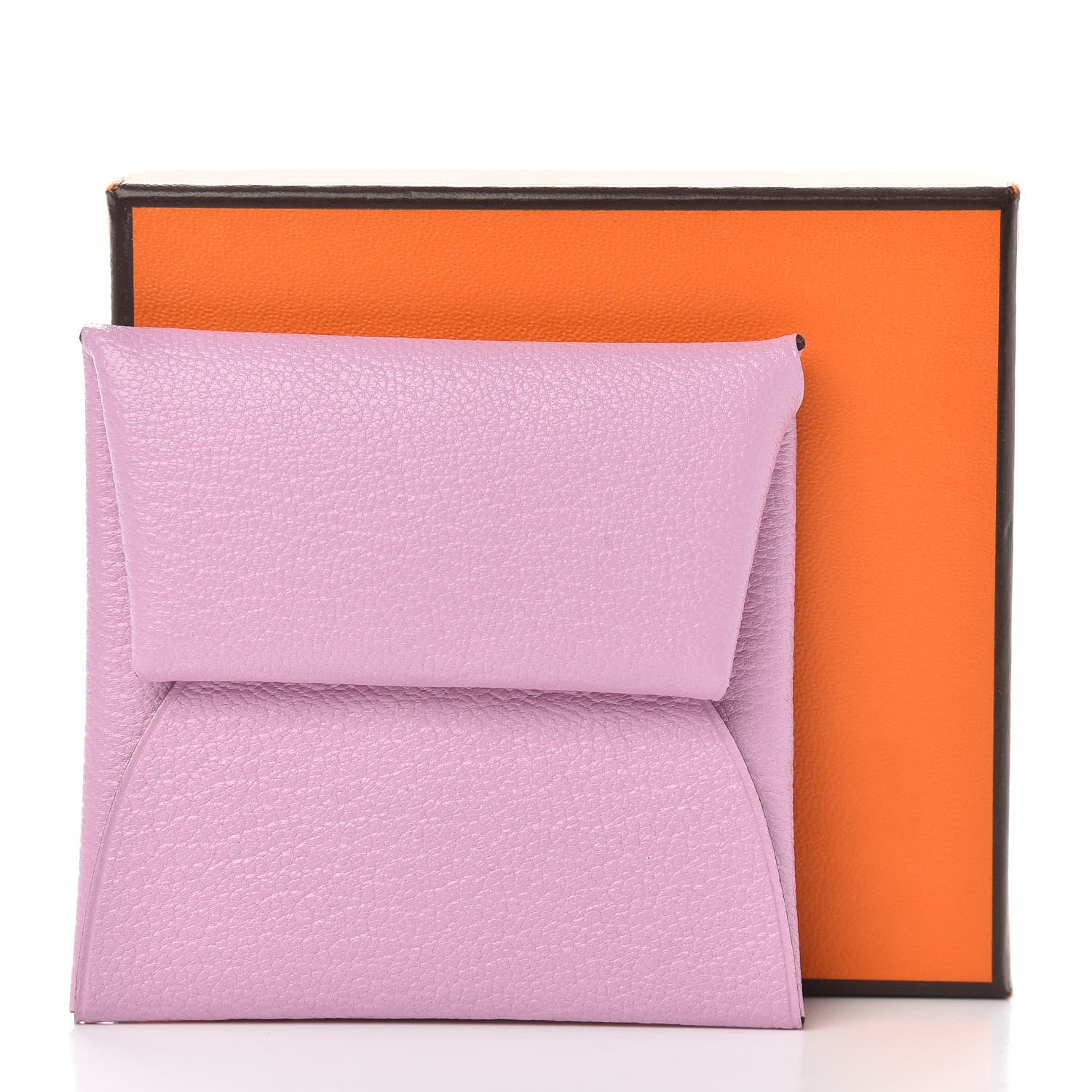 Hermes Chevre Mysore Bastia Coin Purse Mauve Sylvestre 8 of 8