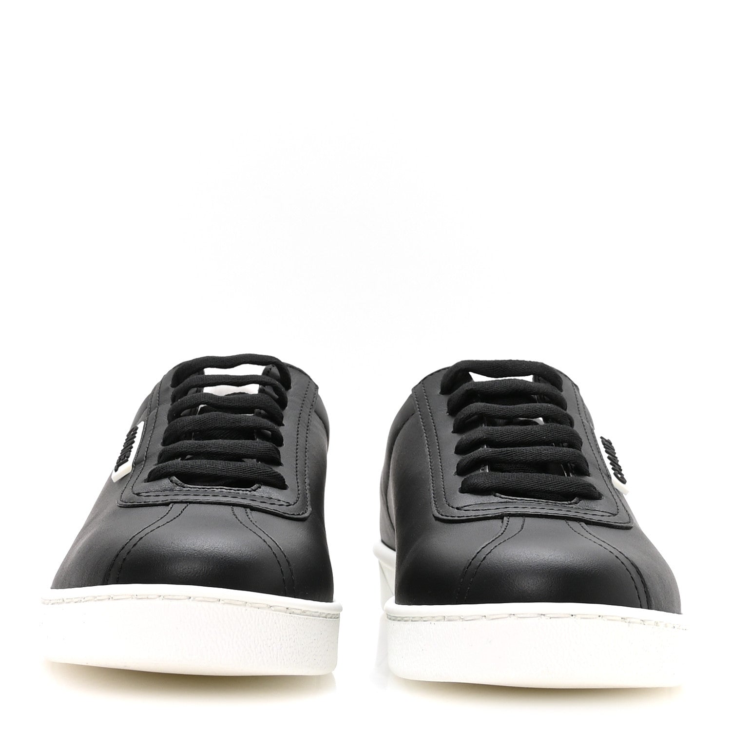 Chanel Calfskin CC Womens Sneakers 38 Black 3 of 8
