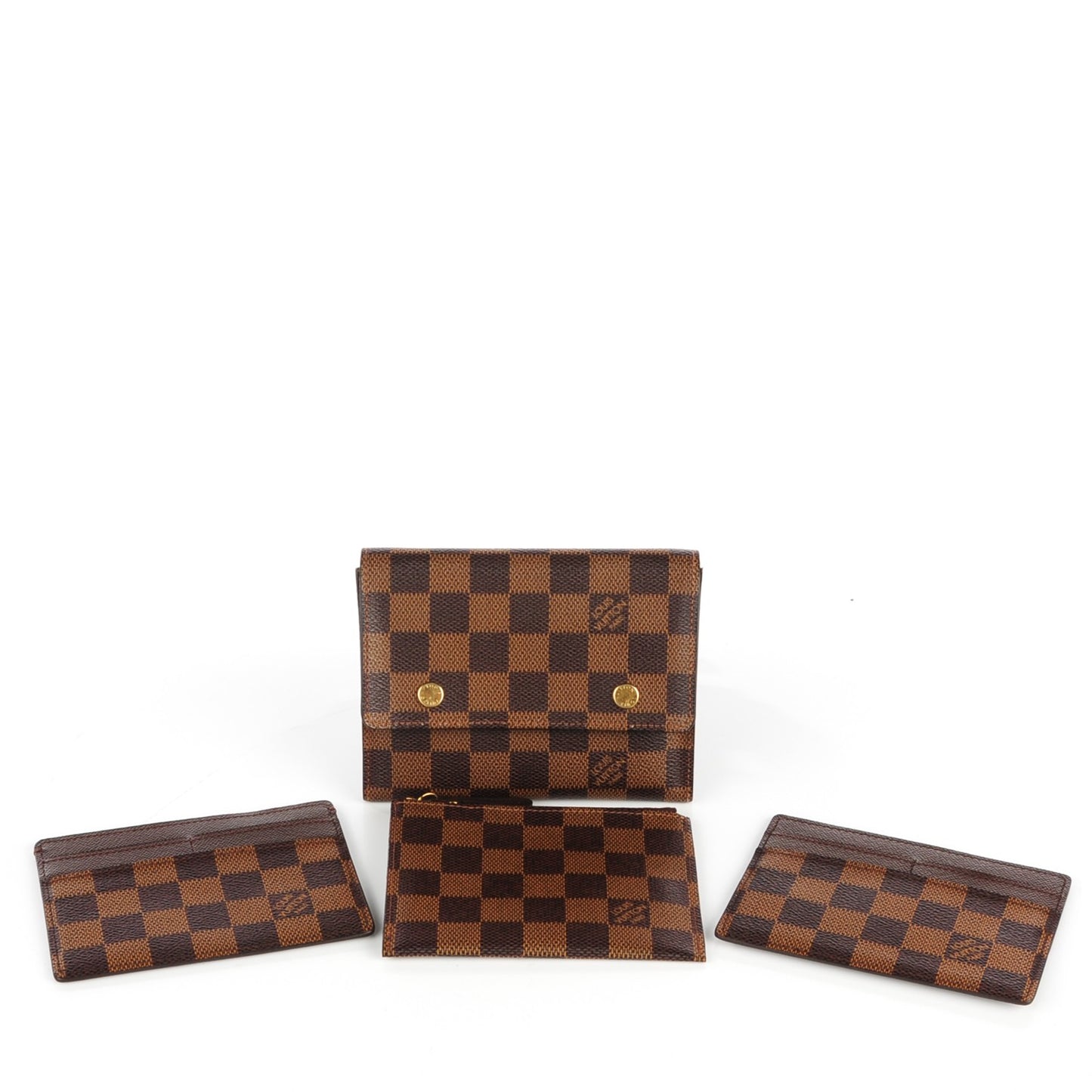 Damier Ebene Portefeuille Compact Modulable Wallet