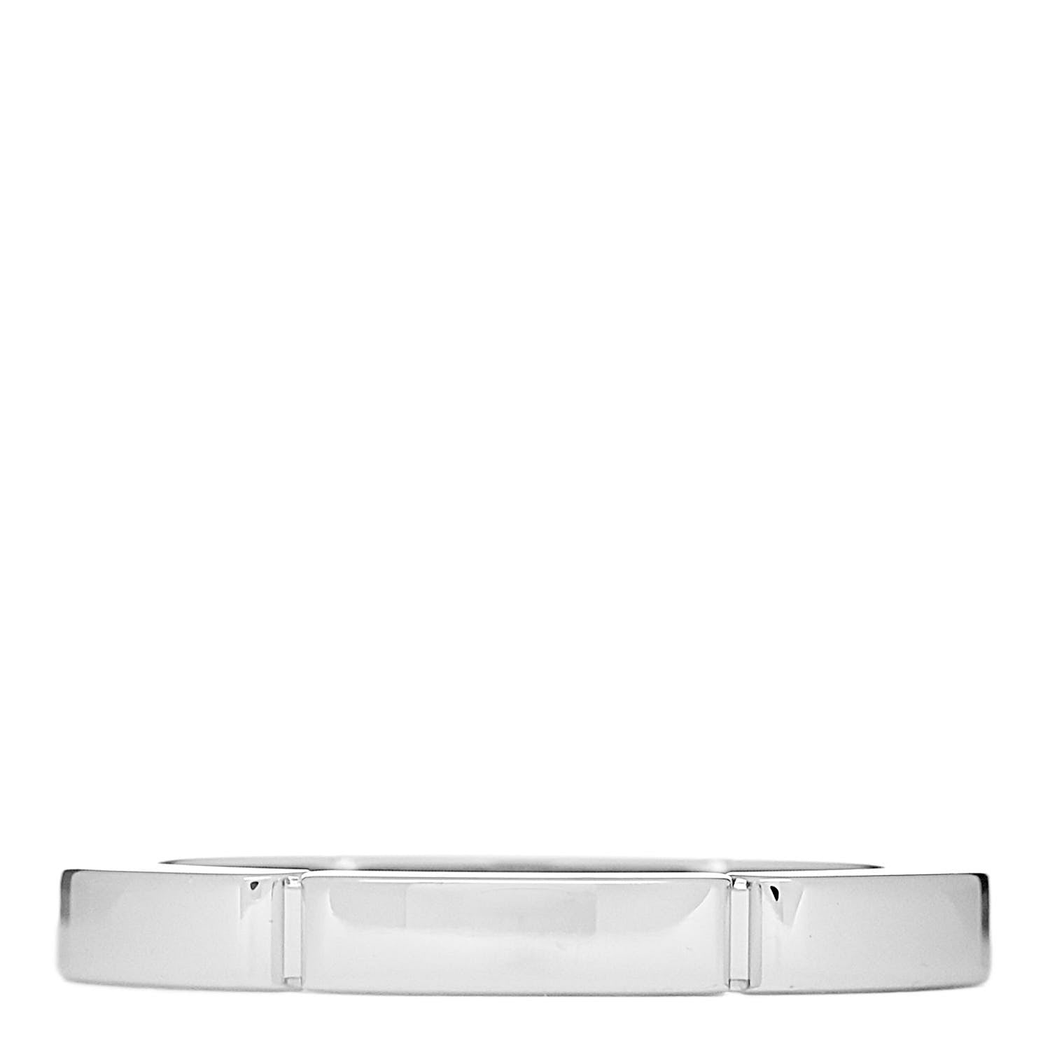 Cartier 18K White Gold Diamond Maillon Panthere Wedding Band Ring 49 5 3 of 5