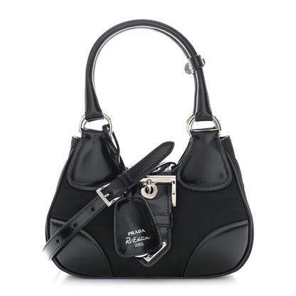 Prada Re-Nylon Spazzolato Re-Edition 2002 Moon Bag Black 1 of 10