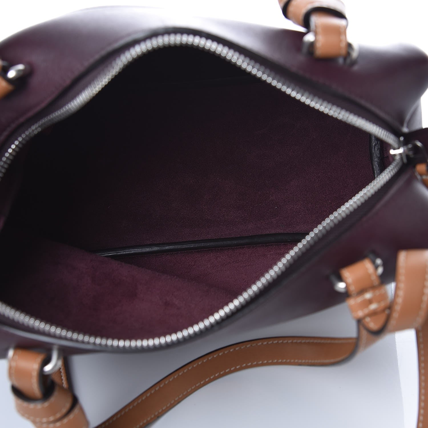 Celine Lambskin Small Soft Cube Satchel Burgundy 5 of 6